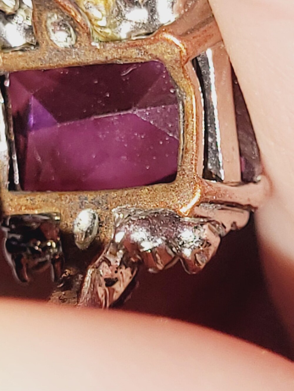 Purple Gemstone Statement Ring - Women Jewelry